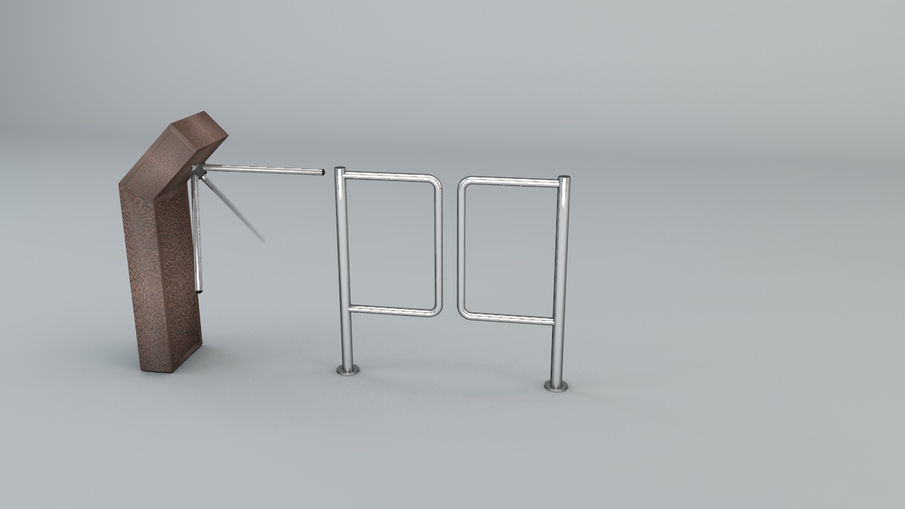 Турникет-трипод крашенный